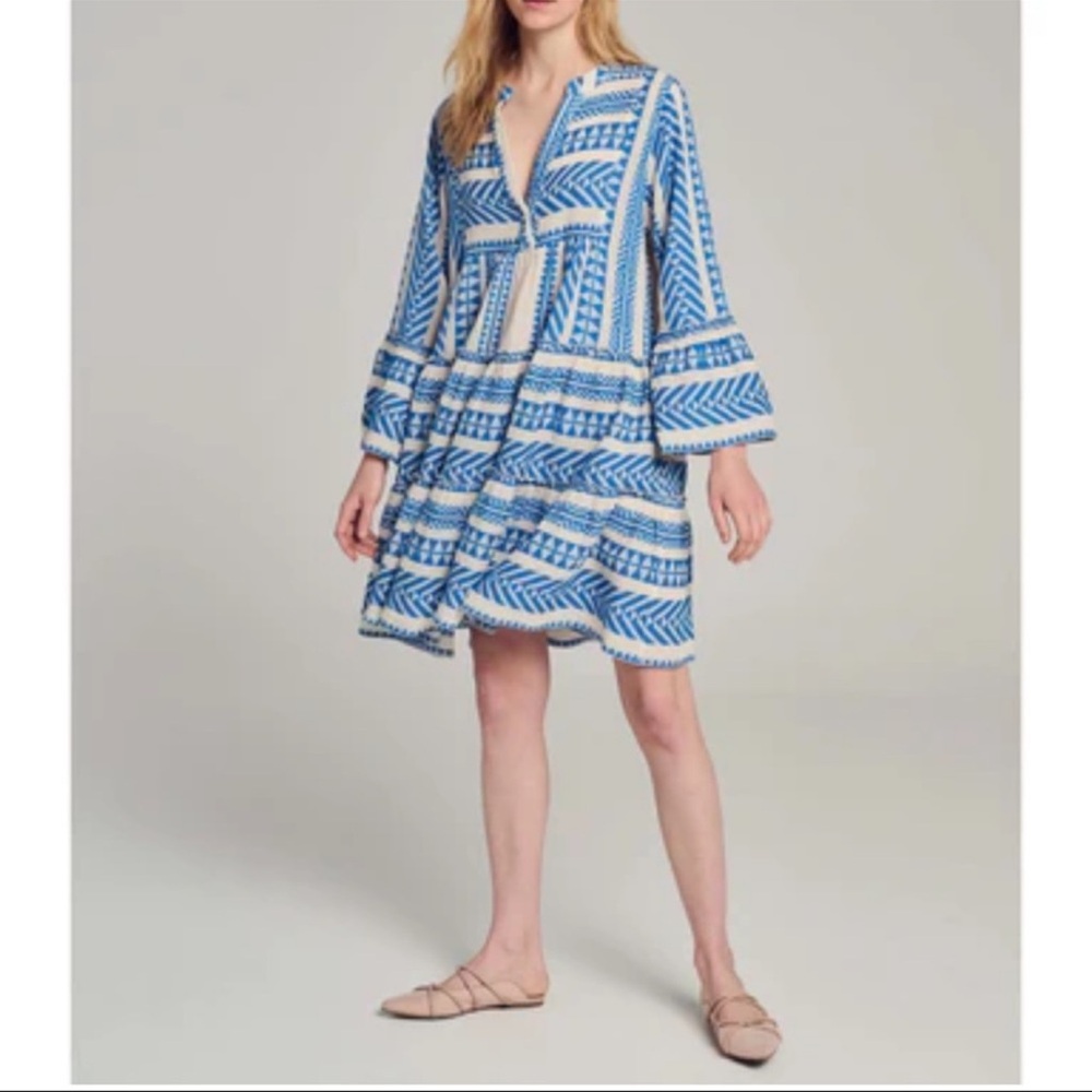 Devotion Twins Ella Dress size XS Blue White
